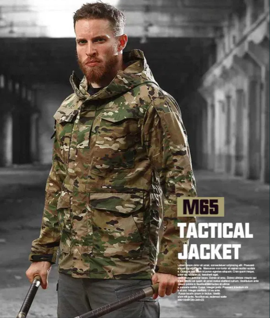 Куртка тактическая Tactical series M65 Tactical Series L Камуфляж - изображение 4