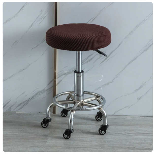 Круглий чохол на стілець Diana Textile Round Chair Ø 28-40 см, Коричневий - зображення 2