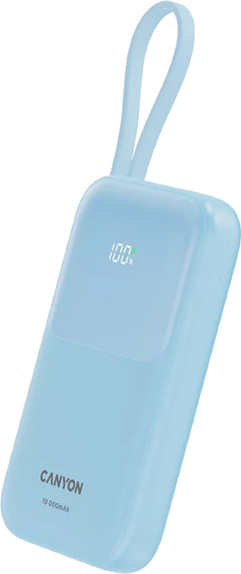 УМБ Canyon OnPower 101 10000 mAh 22.5W Blue (CNS-CPB101BL) - зображення 2