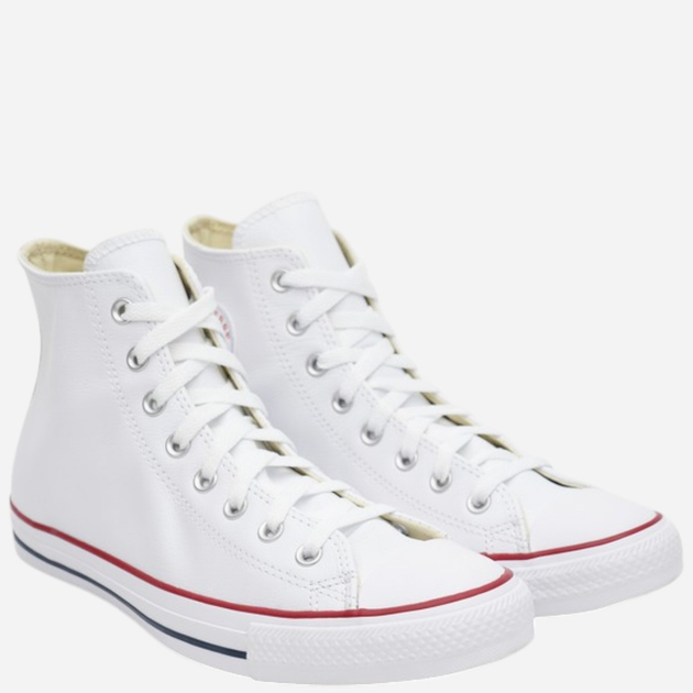 Чоловічі кеди високі Converse Chuck Taylor All Star Leather 132169C 46 (11.5US) Білі (886951121175) - зображення 2