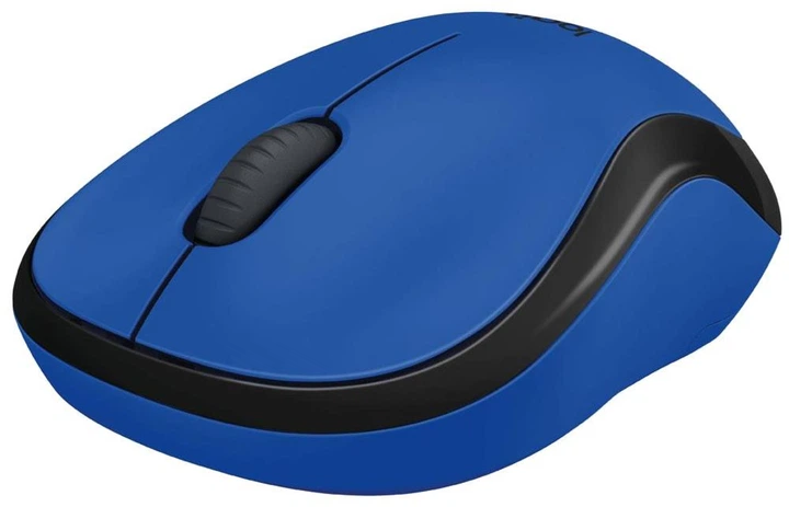 Mysz Logitech M220 Silent Wireless Czarna/Niebieska (910-004879) - obraz 2