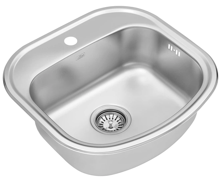 Кухонная мойка KRONER (KRP) Satin-4749 D0.8T180 - изображение 2