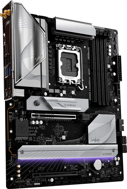Материнська плата ASRock B860 LiveMixer Wi-Fi (s1851, Intel B860, PCI-Ex16) - зображення 2