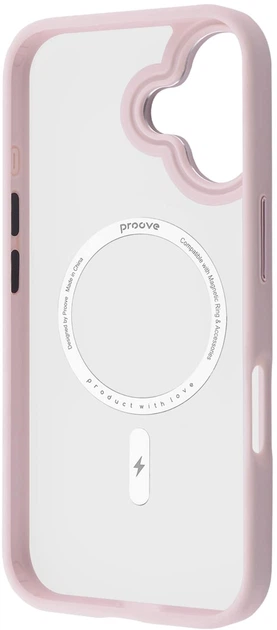 Чехол для смартфона Apple iPhone 16 Plus Proove Essence with Magnetic Ring Pink Sand (598840007) - изображение 2