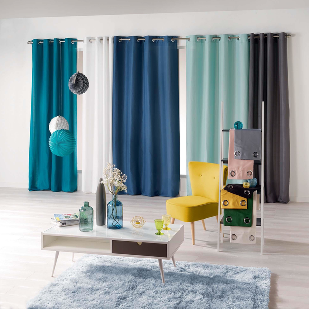 Zasłona Douceur d'interieur Absolu na przelotkach 140 x 260 cm niebieska (3574386072397) - obraz 3