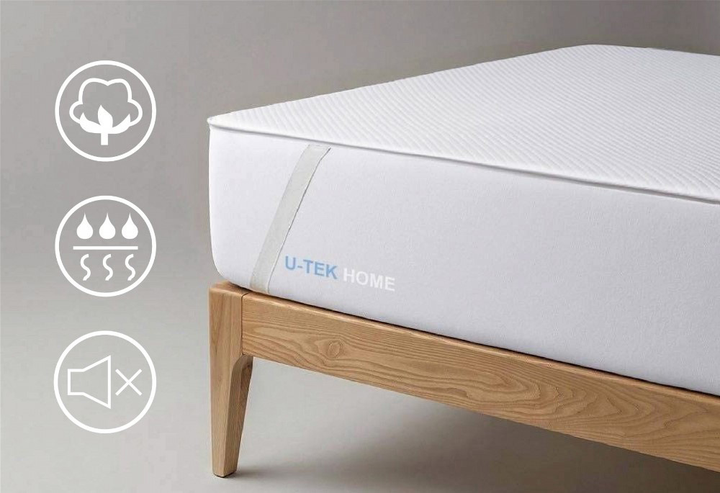 Наматрацник U-tek Cotton Premium Health Care Водонепроникний з резинками по куткам 100x200 см від Rozetka на платформі USKIDKA Акція на Наматрацник U-tek Cotton Premium Health Care Водонепроникний з резинками по куткам 100x200 см від Rozetka