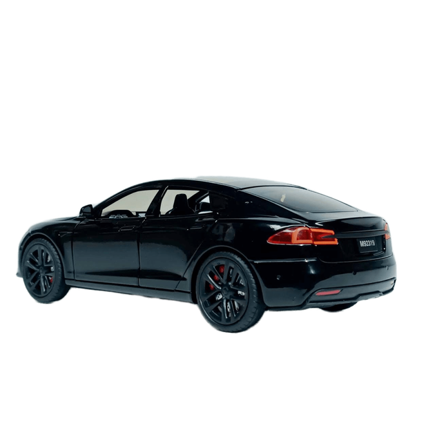 Машинка Автопром "Tesla Модель S с зарядной станцией" черная, 1:24 (18 см) AP7713-4 - изображение 6
