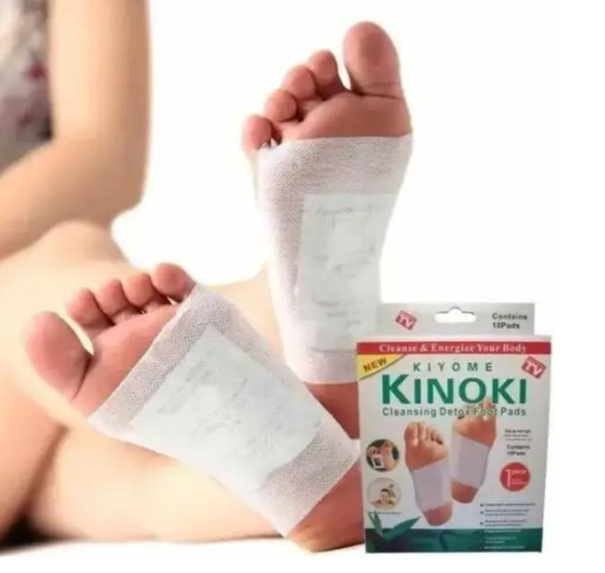 Тканевый пластырь для детоксикации Kinoki 9073 Cleansing Detox Foot Pads, быстрое выведение токсинов - изображение 1