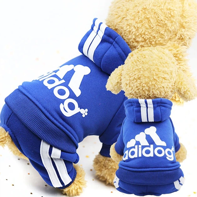 Костюм спортивный для собак Adidog Синий S - изображение 2