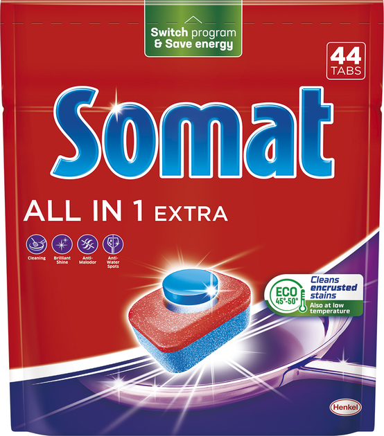 Набор таблеток для посудомоечной машины Somat All in 1 Extra 44 шт х 3 ...