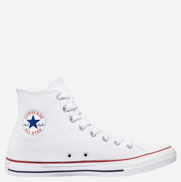 Trampki damskie materiałowe wysokie Converse Chuck Taylor All Star M7650C 37 (4.5US) Białe (886952780401) - obraz 1