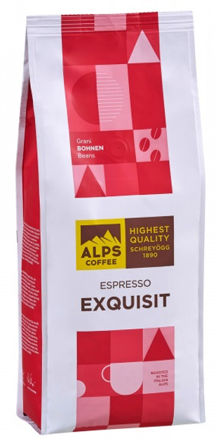 Kawa ziarnista Alps Coffee Espresso Exquisit 1 kg (4007460010200) - obraz 1