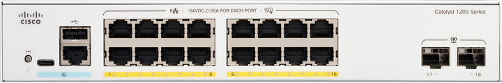 Комутатор Cisco Catalyst 1200 (C1200-16P-2G) - зображення 2