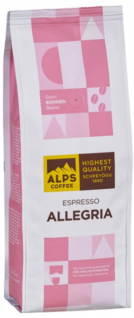 Kawa ziarnista Alps Coffee Espresso Allegria 500 g (8053873027607) - obraz 1