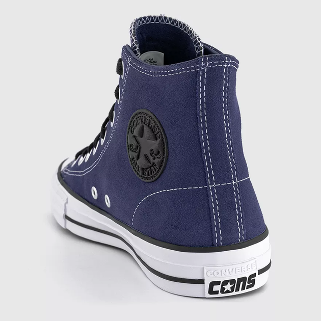 Мужские кеды замшевые высокие Converse Ctas Pro A10581C 45 (11US) 29.5 см Huckleberry Blue (194435310596) - Фото 3 Мужские кеды замшевые высокие Converse Ctas Pro A10581C 45 (11US) 29.5 см Huckleberry Blue (194435310596) - изображение 3