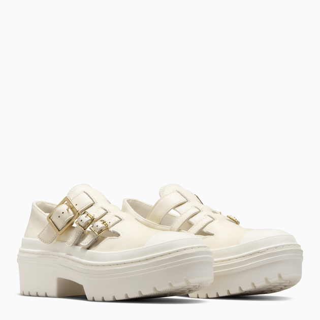 Женские туфли кожаные Converse Chuck Taylor All Star Lugged Heel Mj A10617C 38 (7.5US) 24.5 см Khaki/Off White (194435312613) - изображение 3