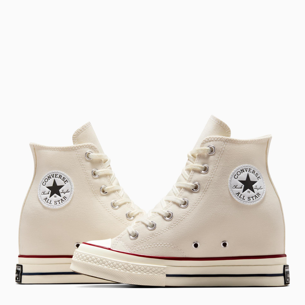 Женские кеды высокие Converse Chuck 70 Wedge A12562C 38 (7.5US) 24.5 см Khaki/Off White (194435241524) - изображение 4