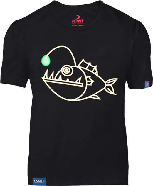 Футболка KLOST "Angler Fish (Глубоководный удильщик)" 6XL Black (KL-7001) - изображение 6