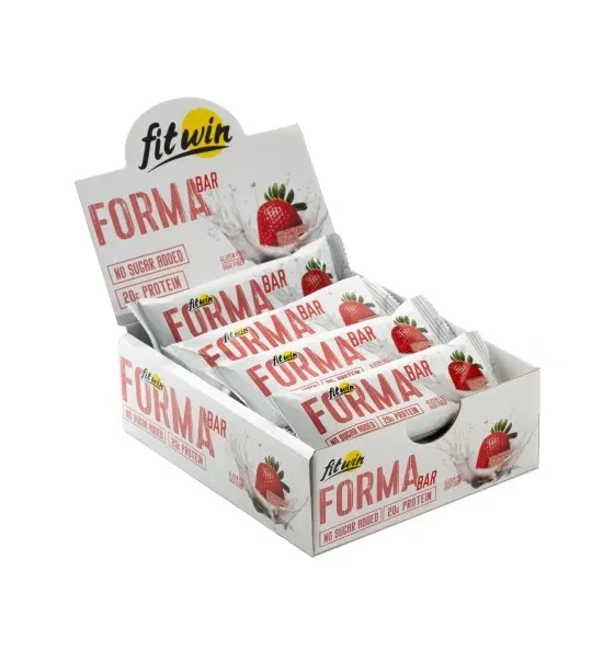 Протеїновий батончик FitWin FormaBar 33% 60 г Полуничний йогурт (бокс 12шт*60г) - зображення 4