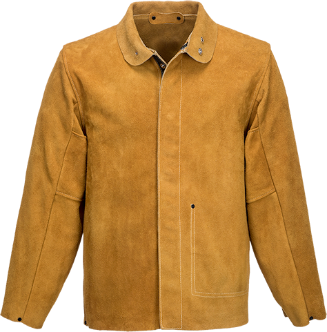 Куртка сварочная кожаная Portwest SW34 XL Коричневый - изображение 5