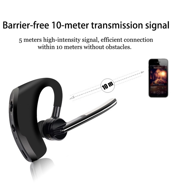 Бездротова Bluetooth гарнітура Callme V8 для смартфонів IOS Android - зображення 4