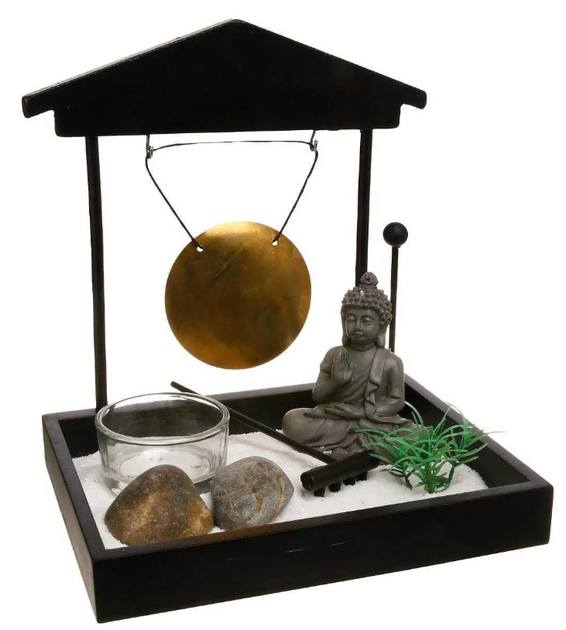 Набір для релаксації Atmosphera Garden Zen з фігуркою Будди 12 x 15 x 16 см (3560239219095) - зображення 1