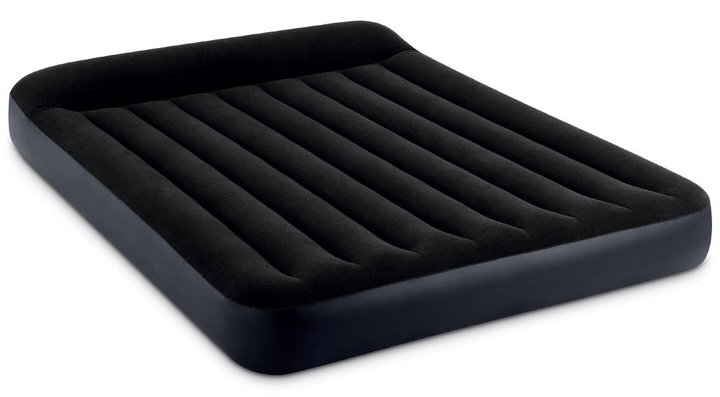 Матрац надувний Intex двомісний 203 x 152 cm чорний 64143 (6941057413556) - зображення 3
