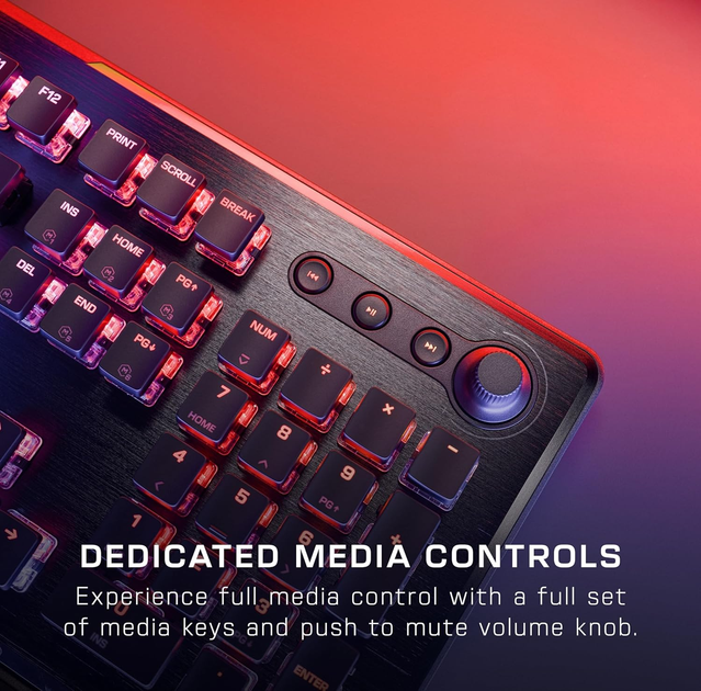 Klawiatura przewodowa Turtle Beach Vulcan II - 100% Mechanical Keyboard Black (0731855210084) - obraz 9