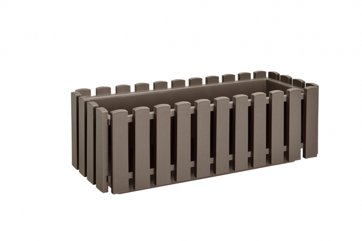 Кашпо Plastkon "Fency" 50 см, серо-коричневый (A-018008) - Фото 1 Кашпо Plastkon "Fency" 50 см, серо-коричневый (A-018008) - изображение 1