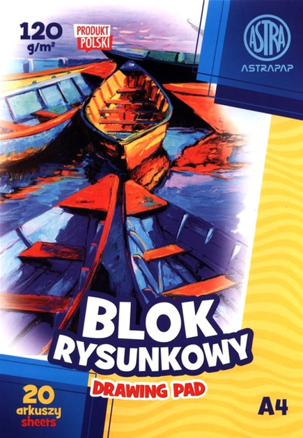 Blok rysunkowy Astra A4 20 kartek 10 szt (5901137133201) - obraz 1