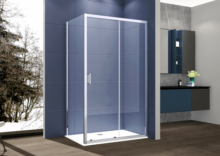 Душова кабіна прямокутна CERSANIT BRASCO 120х90х190 S168-014 з розсувними дверми хром - зображення 4