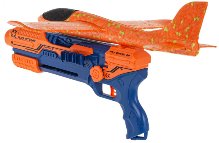 Pistolet Ramiz z wyrzutnią samolotową 5 w 1 Pomarańczowy (5903864949209) - obraz 5