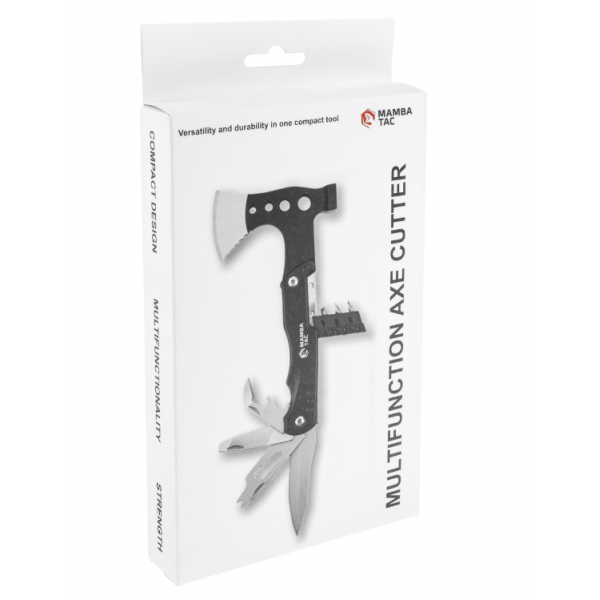 Мультитул Молоток Сокира Mamba Tac Axe Cutter 17 в 1 Черный MBT-CTT - Фото 2 Мультитул Молоток Сокира Mamba Tac Axe Cutter 17 в 1 Черный MBT-CTT - изображение 2