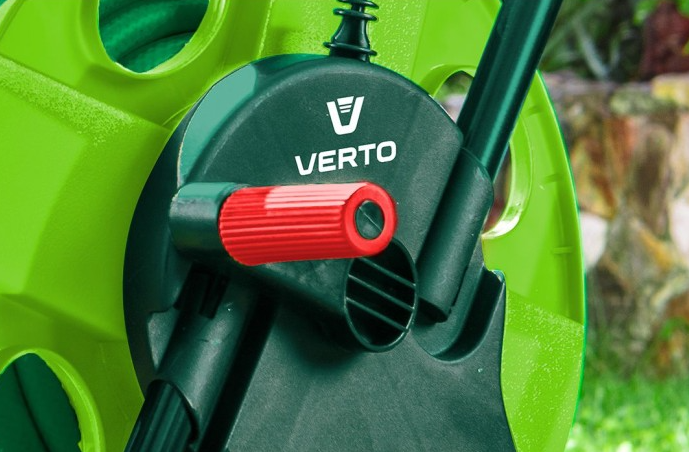 Котушка для шланга для поливу Verto на колесах, 45м шланга 1/2", 35м 5/8", 15м 3/4" 15G791 - изображение 4