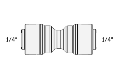 Фітинг прямий ITiGER 1810-A 1/4" - 1/4" (трубка-трубка) - изображение 2