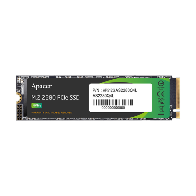 Накопитель SSD M.2 2280 512GB Apacer (AP512GAS2280Q4L-1) - изображение 1