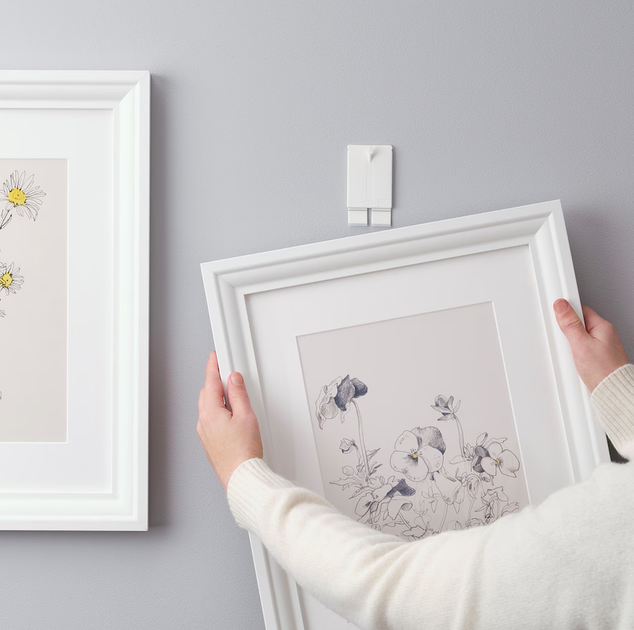 Самоклеючий гачок для рамки ALFTA IKEA 503.828.41 білий - Фото 2 Самоклеючий гачок для рамки ALFTA IKEA 503.828.41 білий - зображення 2