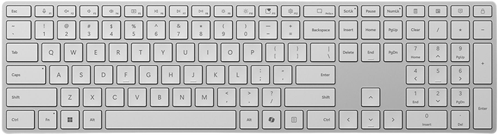 Bezprzewodowa klawiatura Microsoft Surface Keyboard Copilot Bluetooth Silver (EP2-04213) - obraz 1