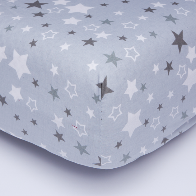 Простирадло на резинці Moon&Star Silver Stars Бязь Gold Люкс 200х220х20 см (MS-850000899) від Rozetka на платформі USKIDKA Акція на Простирадло на резинці Moon&Star Silver Stars Бязь Gold Люкс 200х220х20 см (MS-850000899) від Rozetka
