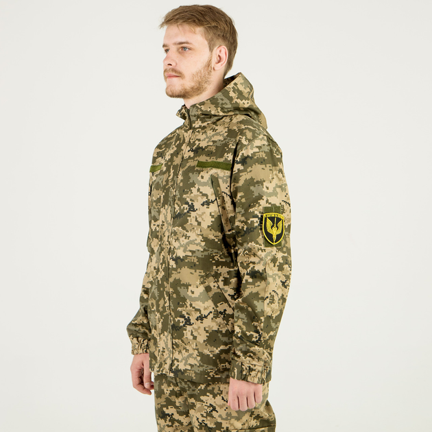 Костюм Горка камуфляжний колір піксель, куртка з капюшоном, тканина саржа, 54 - зображення 2