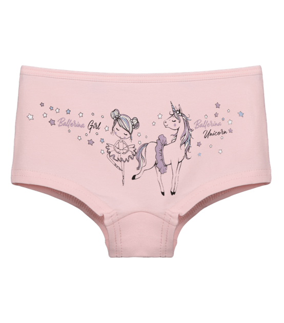 Детские трусы шортики для девочки с принтом Ballerina - Donella - 4671PB46 - 122-128 см - Персиковый - Фото 1 Детские трусы шортики для девочки с принтом Ballerina - Donella - 4671PB46 - 122-128 см - Персиковый - изображение 1