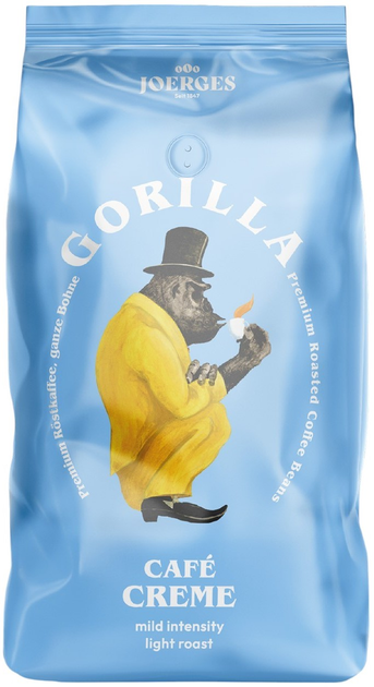 Kawa ziarnista Gorilla Cafe Creme 1 kg (4039398130545) - obraz 1