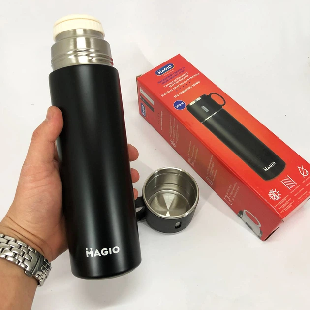 Термос MAGIO MG-1046B 0.5 л, Термос для спортсменов, Термокружка с вакуумной изоляцией - Фото 6 Термос MAGIO MG-1046B 0.5 л, Термос для спортсменов, Термокружка с вакуумной изоляцией - изображение 6