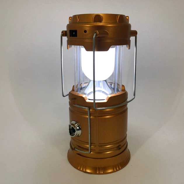 Туристичний ліхтар лампи на сонячній батареї з павером CAMPING MH-5800T (6+1 LED). Колір: коричневий - Фото 11 Туристичний ліхтар лампи на сонячній батареї з павером CAMPING MH-5800T (6+1 LED). Колір: коричневий - зображення 11