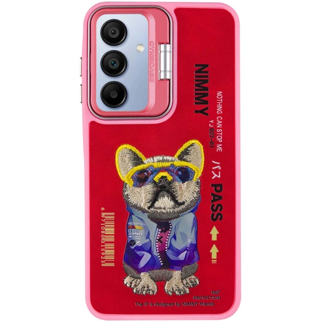 Противоударный TPU+PC чехол Friends для Samsung Galaxy A16 4G/5G Pink Dog - изображение 2