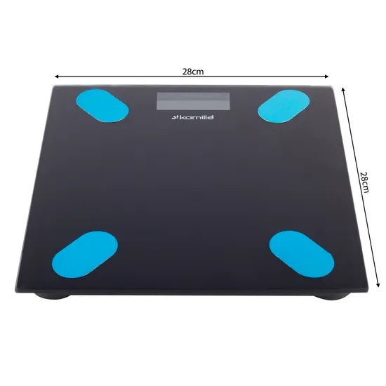 Весы smart напольные электронные Kamille 28*28*2,5cm - изображение 7