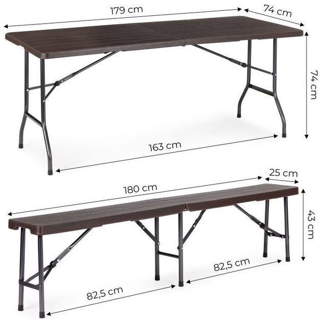 Zestaw mebli ogrodowych ModernHome by Multistore (SZK-180B+2PCS SBK-18) - obraz 10