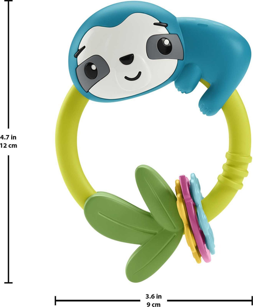 Брязкальце Fisher-Price Лінивець HKD70 (194735101528) - зображення 5