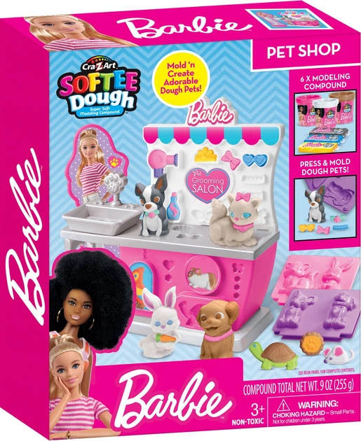 Пластилін для ліплення Cra-Z-Art "Barbie. Зоомагазин з формами" набір 10 шт (TBiz16367) - зображення 7