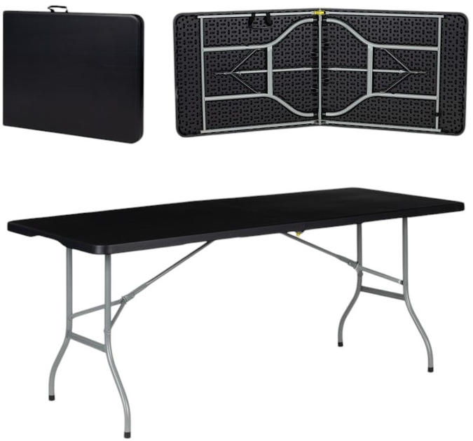 Стіл складаний ModernHome by Multistore (HTF180 BLACK) - зображення 4